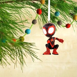Hallmark Marvel Spidey and Friends Christmas Ornament Miles Morales Spider-Man